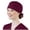 Wine, variant on Home Textile Storage Women Cotton Bandage Adjustable Scrub Cap Sweatband Bouffant Hat Men