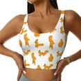 thumbnail image 2 of Lsque Cartoon Squirrel Printed Women'S Sports Bra, Compression, Moisture Wicking, High-Impact Sports Bra For Women,Supportive sports bra-XX-Large, 2 of 9