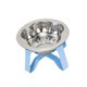 thumbnail image 1 of Comedero elevado para gatos con soporte, moderno, fácil de limpiar, estable, resistente, de acero inoxidable Azul, 1 of 8