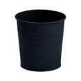 thumbnail image 2 of Solid Galvanized Metal Flower Bucket Planter, Mini Metal Pot for Indoor Window Desk Succulent Small Fresh Floral Tabletop Decor,Black,10cm, 2 of 5