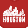 thumbnail image 4 of Inktastic Houston Skyline Grunge Boys or Girls Baby Bib, 4 of 4