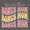 thumbnail image 5 of Wild Bobby, World's Best Bonus Mom Mother's Day Ladies Racerback Tank Top, Dark Grey, Medium, 5 of 6