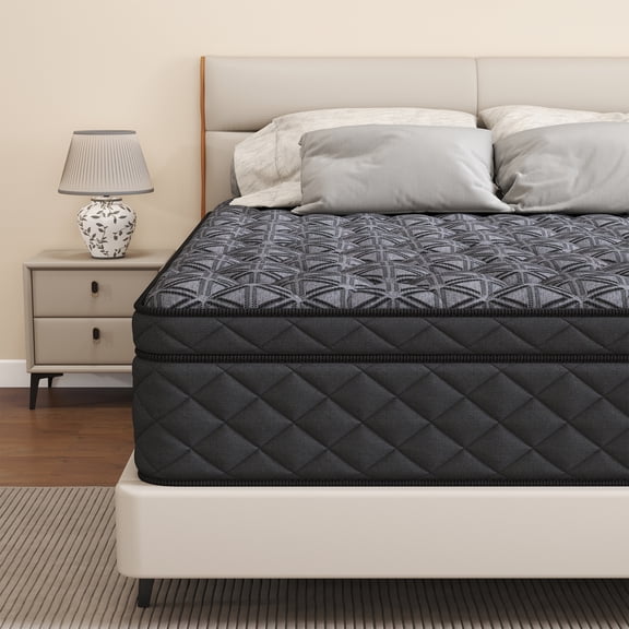 Mokiiya 12 inch Queen Mattress, Gel Memory Foam & Spring Hybrid Medium Comfort Mattress in a Box