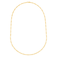 thumbnail image 3 of Women's Welry 2.6mm Figaro Chain Necklace in 14kt Yellow Gold, 22", 3 of 5