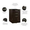 thumbnail image 3 of Office in an Hour 3 Drawer Mobile File Cabinet in Mocha Cherry - Engineered Wood, 3 of 9