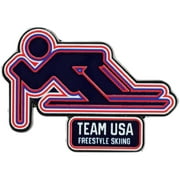 Team USA Freestyle Skiing Pictogram Pin