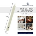 thumbnail image 4 of Colonial Candle Classics Unscented Taper Candle Ivory, Dripless, 12 inch, 10 Hours Burn, Pack of 12, 4 of 6