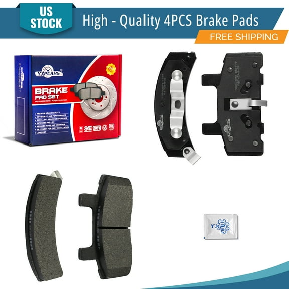 YXPCARS 4PCS Brake Pads(D369), Front Ceramic Pads for Chevrolet Astro Express 1500 2500 C2500 K2500 Tahoe C1500 C1500 Suburban C2500 K1500 K1500 Suburban K2500 Silverado Cadillac Escalade
