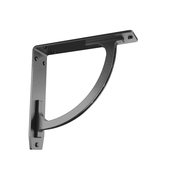 WILD DUNE HEAVY DUTY STEEL FIREPLACE MANTEL BRACKETS, FLOATING SHELF, COUNTERTOP SUPPORT - HAND WELDED - 8" x 8" x 2"