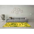 thumbnail image 3 of Ahgly Company Indoor Rectangle Abstract Yellow Modern Area Rugs, 8' x 10', 3 of 4