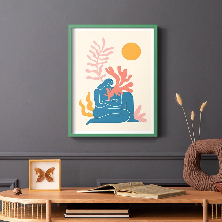 Matisse CCCXX in Green Solid Wood 22 x 28 Framed Print - Walmart.com