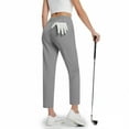 thumbnail image 5 of XFLWAM Women's Golf Pants with Pockets Stretch Lightweight Sweatpants for Athletic Hiking Travel Work Lounge Gray L, 5 of 8
