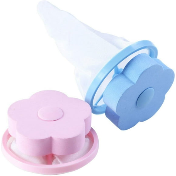 ORUYROP 2 Pcs Floating Hair Filtering Mesh Removal Washing Machine Wool Device, Household Reusable Pet Fur Catcher Filter Bag Laundry Ball, Universal Float Set Cleaning Supplies, Pouches Clea