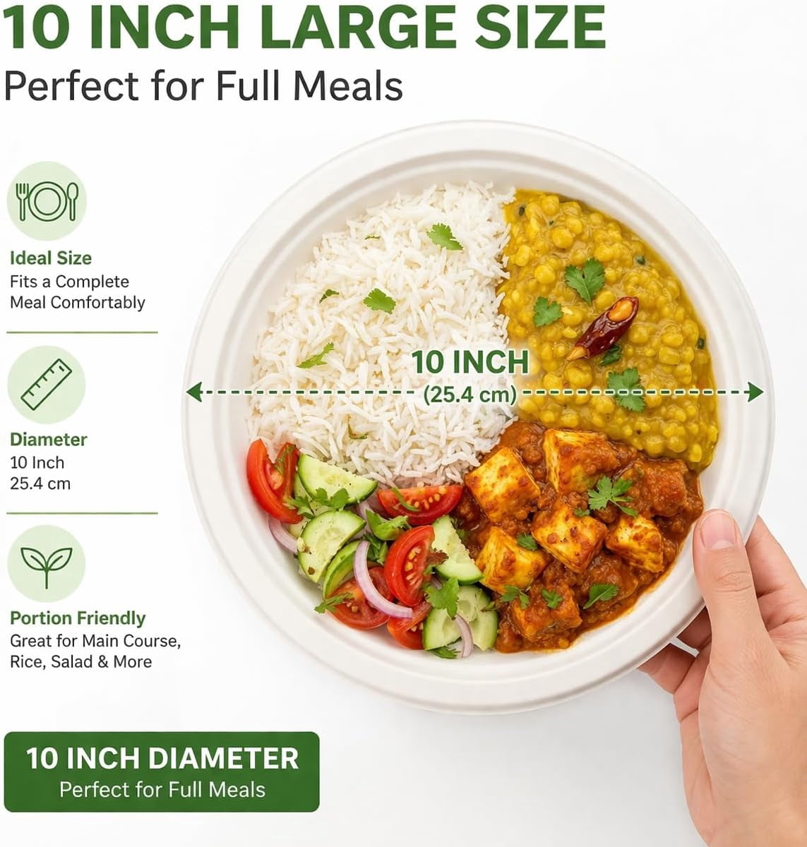 Bagasseware 10" Round Plate
