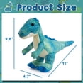 thumbnail image 4 of Peluche HollyHome T-Rex Dinosaur azul y blanco para niños, 4 of 8