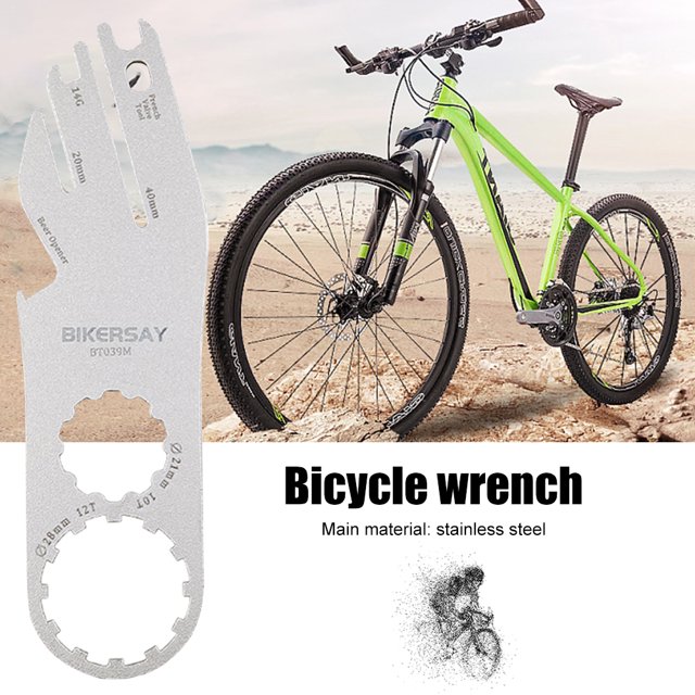 Llave de reparación auxiliar de pastilla de freno de disco, llave de ajuste multifuncional para exteriores Llave correctora para reparación de bicicletas MTB