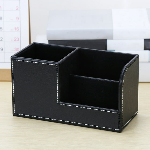 EGNMCR Multifunctional Leather Pen Set Business Office Desk Stationery Seat Armrest Pad