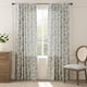 thumbnail image 2 of Cortinas Jinchan de lino con estampado floral, 214 cm, con estampado de flores azules, 2 of 9