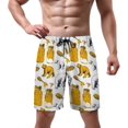 thumbnail image 2 of NICKSUN Men's Swim Trunks, Cute Print Quick Dry Summer Board Beach Shorts with Mesh Lining and Pockets, 2 of 6