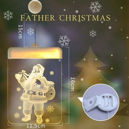 

Christmas Savings Feltree Decorative Christmas Lantern LED Battery Light Bell Deer Light String Acrylic