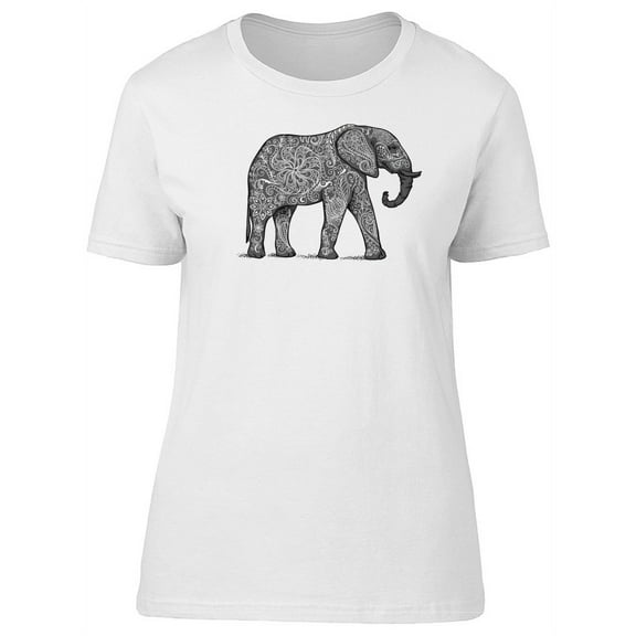 Ethnic Body Of Elephant T-Shirt Women -Image by Shutterstock, Female XX-Large