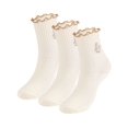 thumbnail image 2 of Gustave 3 Pairs Women's Cotton Crew Socks Ruffle Casual Ankle Socks Soft Breathable Aesthetic Novelty Frilly Socks for Women Girls, 2 of 10