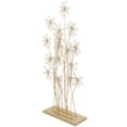 thumbnail image 6 of 16" x 40" Gold Metal Tall Floral Sculpture with Crystal Embellishments, by DecMode, 6 of 8