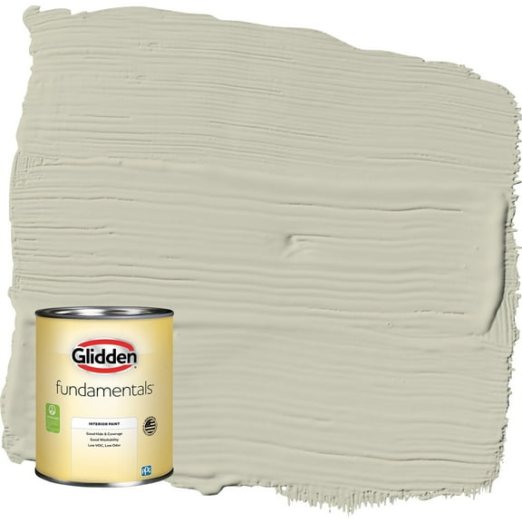Glidden Fundamentals French Gray Linen / Grey Eggshell Interior Paint, 1 Quart