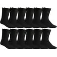 thumbnail image 4 of Yacht & Smith 72 Pairs of Mens Bulk Lightweight Cotton Crew Socks, Homeless Donation Cheap, Wholesale Sock, 4 of 4
