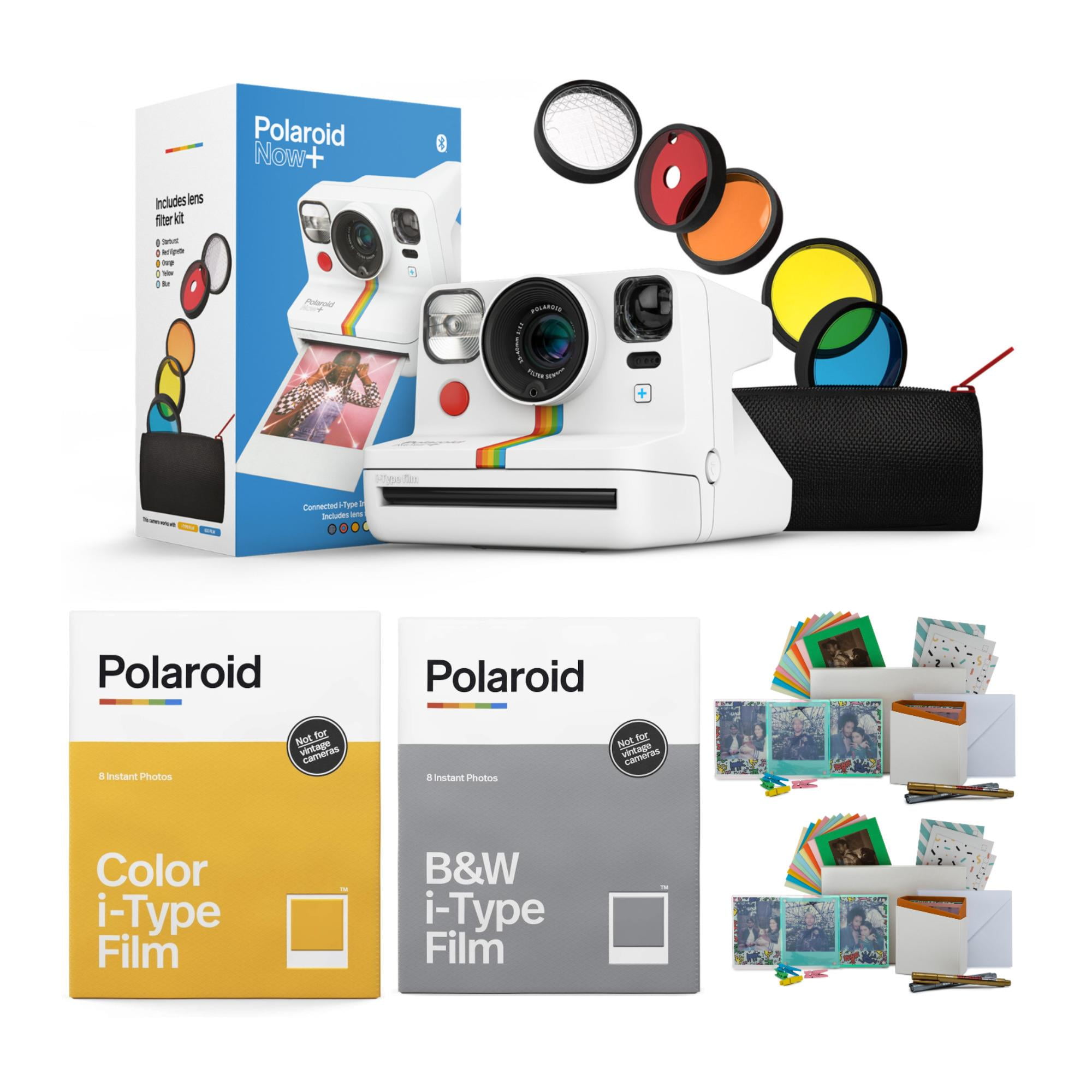 Polaroid NOW+ Instant Film Camera Deluxe with Color Instant and B&W