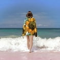thumbnail image 6 of Sunflower Beach Towel Aesthetic Sunflower Theme Sand-Proof Microfiber Towel Ultra Soft Quick Dry Pool Towel Absorbent Towel Lightweight Towel for Outdoor Bathroom Swimming 31inx51in, 6 of 15