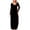 Wine, variant on CharmCyan Long Sleeve Velvet Maxi Dress for Women Scoop Neck Full Length Soft Fabric Elegant Simple Casual Wear Black L