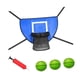 thumbnail image 3 of Juego de aro de baloncesto para trampolín, portería de baloncesto, impermeable, fácil de montar, accesorios para trampolín para niños, adultos y Verde, 3 of 8