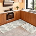 thumbnail image 3 of Kitchen Mat Set of 2 Non Slip Waterproof Kitchen Rugs, Washable Low Profile Floor Mats 17"x28" + 17"x48", Modern Abstract Textured Design Soft Mats for Sink, Laundry Room & Entryway, 3 of 9