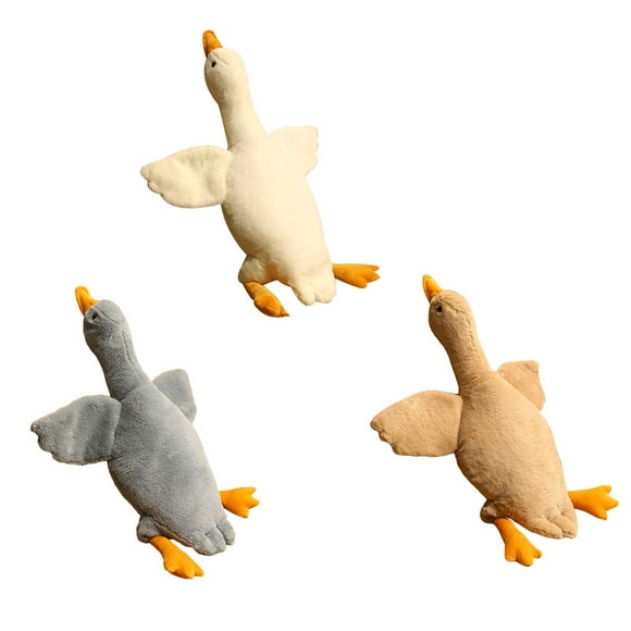 VONKY 50cm Giant Duck Plush Toys Cartoon Sleep Pillow Cute Stuffed Swan Dolls Cushion Kids Birthday Christmas Toys White