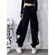 thumbnail image 4 of Pantalones de pierna negra con herramientas para mujer, estilo hip hop, modernos, rectos, holgados, estilo harén, para otoño e invierno, 4 of 6