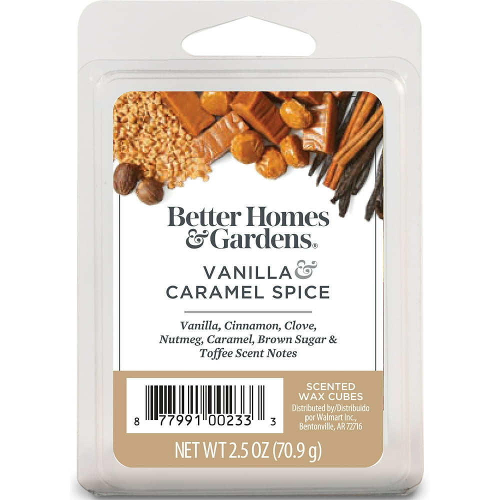 Vanilla Caramel Spice Scented Wax Melts, Better Homes & Gardens, 2.5 oz