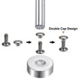 thumbnail image 4 of Uxcell 100 Sets Leather Rivets 9mm x 16mm Metal with 3 Setter Tools for Craft, Gunmetal, 4 of 6