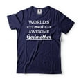 thumbnail image 4 of World's Most Awesome Godmother Shirt God Mother Gift Godmother Shirt Godmother Christmas Gifts (Small Grey), 4 of 6