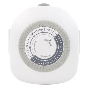 Hyper Tough Indoor Analog Light Timer, Dual Outlet
