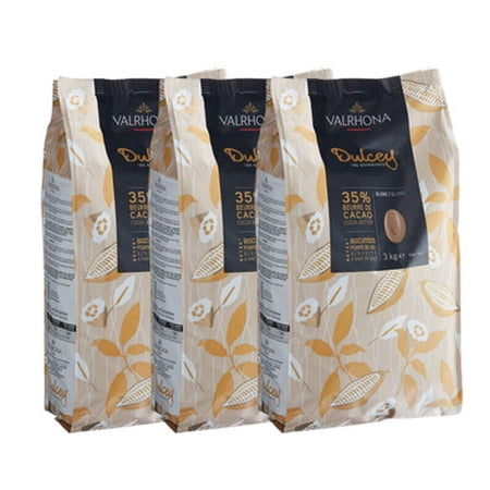 Valrhona Dulcey Blond Chocolate Feves – 1 Pound Bag, Creamy Baking Chocolate With Buttery Toasty Flavor