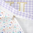 thumbnail image 4 of Castle Fairy Lattice Gold Letter H Twin Bedding for Girls,Minimalism Checkered Duvet Cover Set,2pcs,No Comforter, 4 of 6