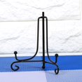 thumbnail image 5 of FAGINEY 1 pcs 4" Iron Easel Classic Display Stand Bowl Plate Photo Frame Book Artwor Black, 5 of 5