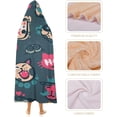 thumbnail image 4 of Cloak Hooded Blanket Wearable Blanket Cartoon Cat Lightweight Super Cozy Soft Fleece Throw Blankets Hoodie, 4 of 6