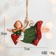 thumbnail image 1 of Juego de adornos de ángel de metal pintado de 4 pulgadas para árbol de Navidad, manualidades navideñas y etiquetas de regalo en liquidación., 1 of 1