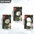 thumbnail image 7 of Yayeee Blank Wall Plate Cover 1-Gang 4.5"x2.7" Home Unused Decorative Outlet, White and Pink Roses, 7 of 7