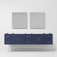 thumbnail image 5 of Lexora Home Geneva 84" Double Vanity with LED Mirrors in Navy Blue, 5 of 11