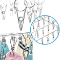 thumbnail image 2 of 3X Sock Drying Racks Laundry Drip Hanger Rectangle with 30Pcs Pegs Indoor Outdoor Clothesline Hanging, 2 of 7