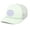 Mint/Silver/Mint, variant on Smile Happy Face Embroidered Foam Front Trucker Rope Hat Mesh Back Baseball Cap, Mint/Silver/Mint