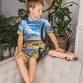 thumbnail image 4 of Fotbe Western Desert Cactus Pijama Estampada de 2 Piezas para Niños – Ropa de Dormir de Manga Corta Cómoda para Niños y Niñas, Camiseta y Shorts de Algodón-Large, 4 of 6